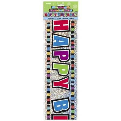 M&S Unique Party Happy Birthday Foil Party Banner- Buy online at McGrocer