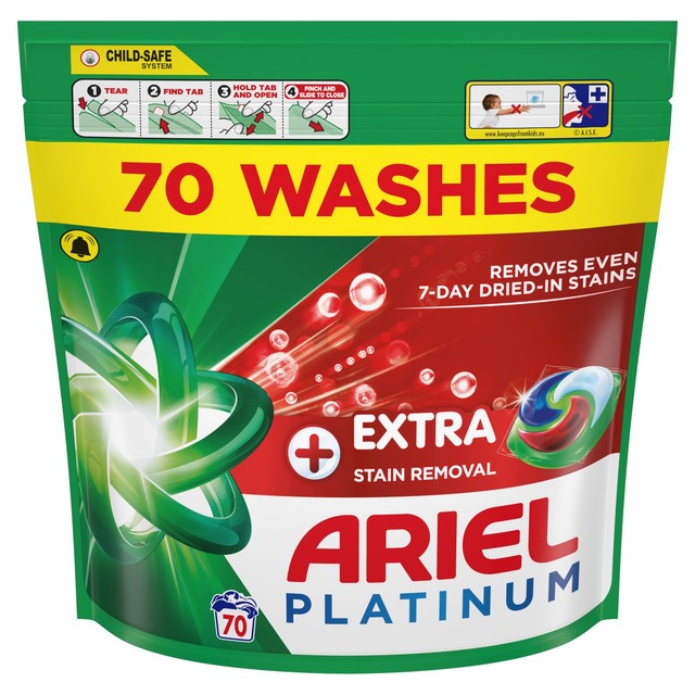 Ariel Platinum Bio Pods washing capsules 70 washes - British product