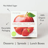 Clearspring organic apple and strawberry puree 2 x 100g - British product