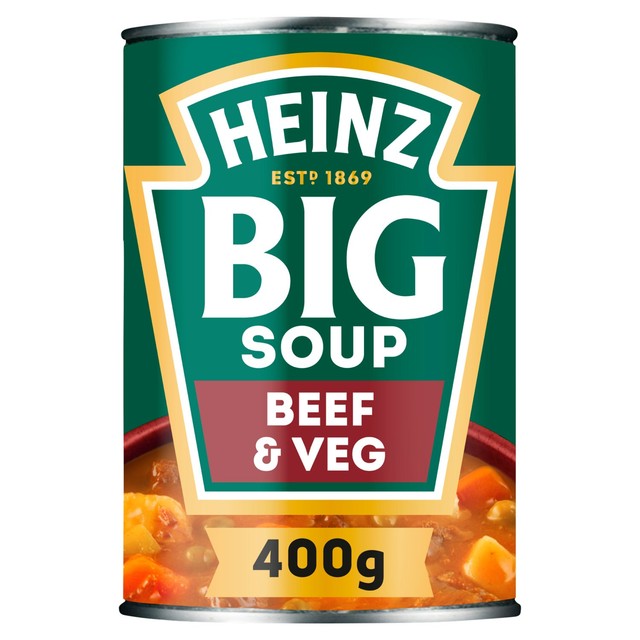 Heinz Big Soup Beef Vegetable Soup 400g, UK version