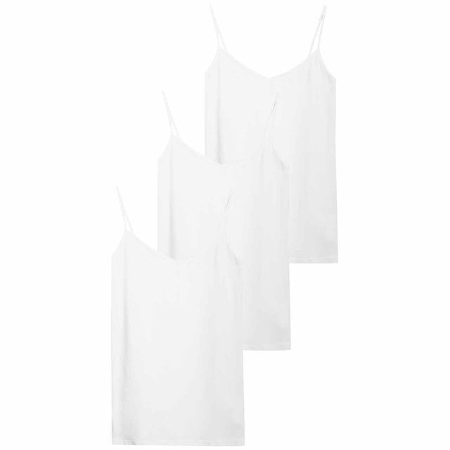 M&S women's cotton-rich strappy vests white size 16, imported from the UK