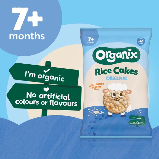 Organix original rice cakes baby snack 7+ months, imported from the UK