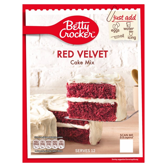 Betty Crocker Red Velvet Cake Mix 450g - British product
