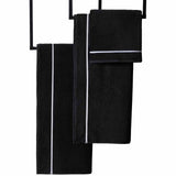 M&S Kelly Hoppen Beretta Stitch hand towel 600GSM black white (British brand)