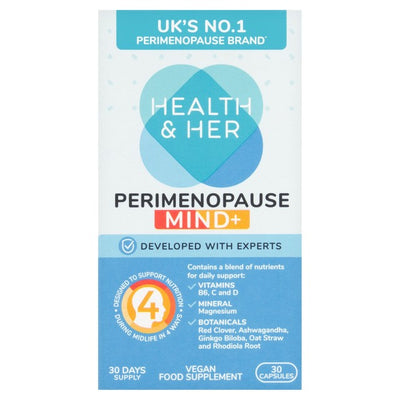 M&S Health & Her Perimenopause Mind+ Multi-nutrient Supplement Capsules 30 Capsules- Buy online at McGrocer