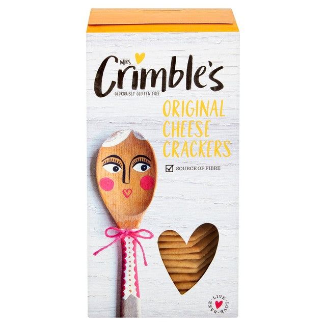 Mrs Crimble's cheese crackers 130g, imported from the UK