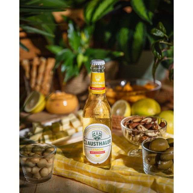 Clausthaler Zitrone Zitrus Radler alkoholfreie Saisonerfrischung 330ml - Britisches Produkt