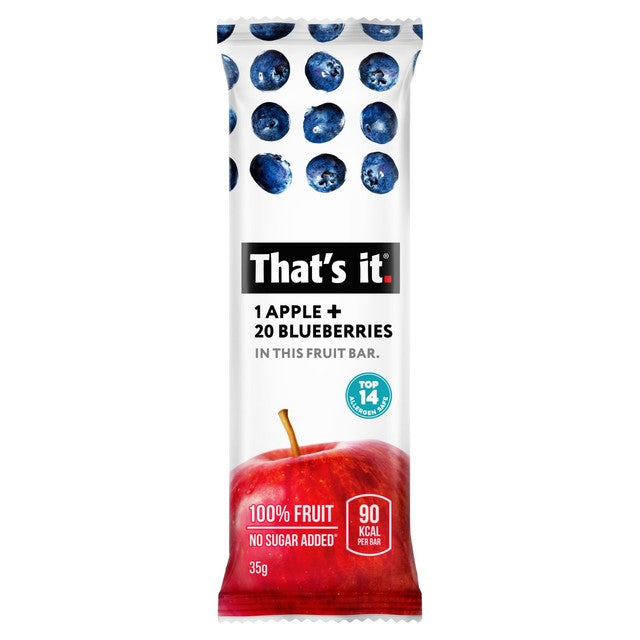 That's it apple blueberry fruit bar 35g (British brand)