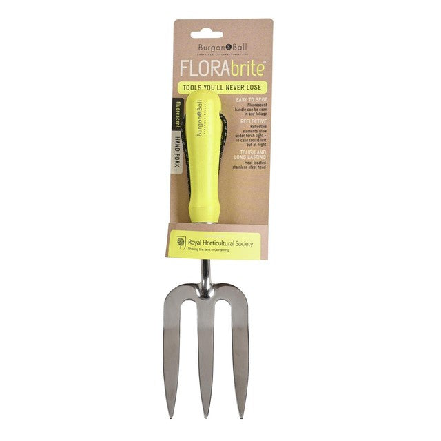 Burgon & Ball Yellow Florabrite hand fork - British product