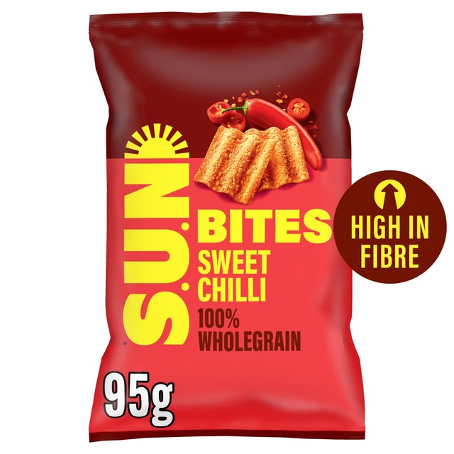 SunBites Sweet Chilli crisps 95g (British brand)