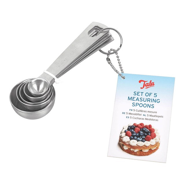 Tala measuring spoons ml tsp tbsp 5-piece set (British brand)