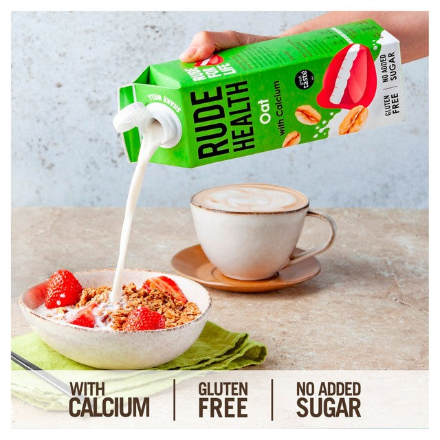Rude Health oat drink chilled 1L, imported from the UK