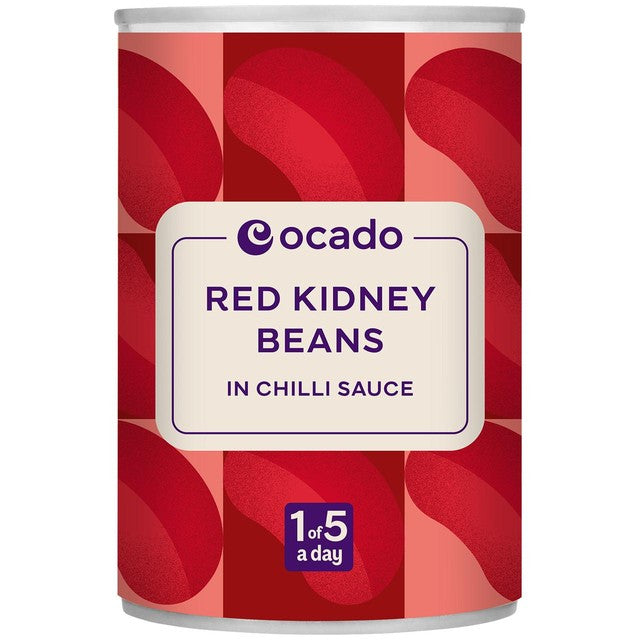 Ocado kidney beans in chilli sauce 400g, imported from the UK