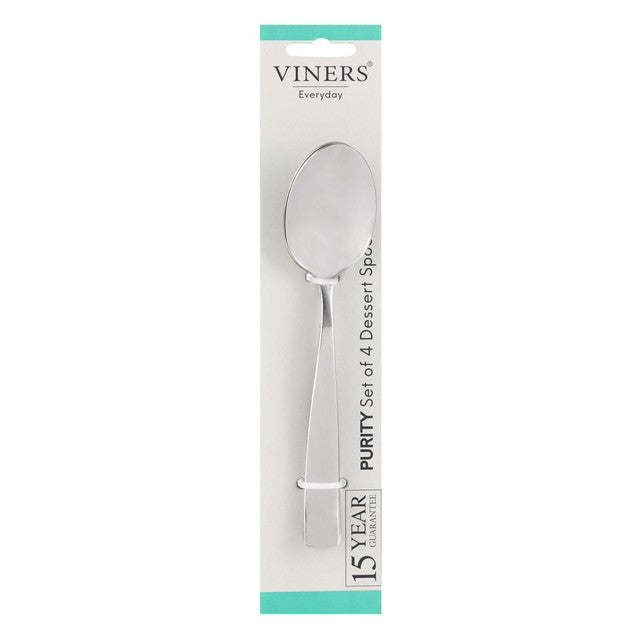 Viners Everyday Purity dessert spoon set 4 piece (British brand)