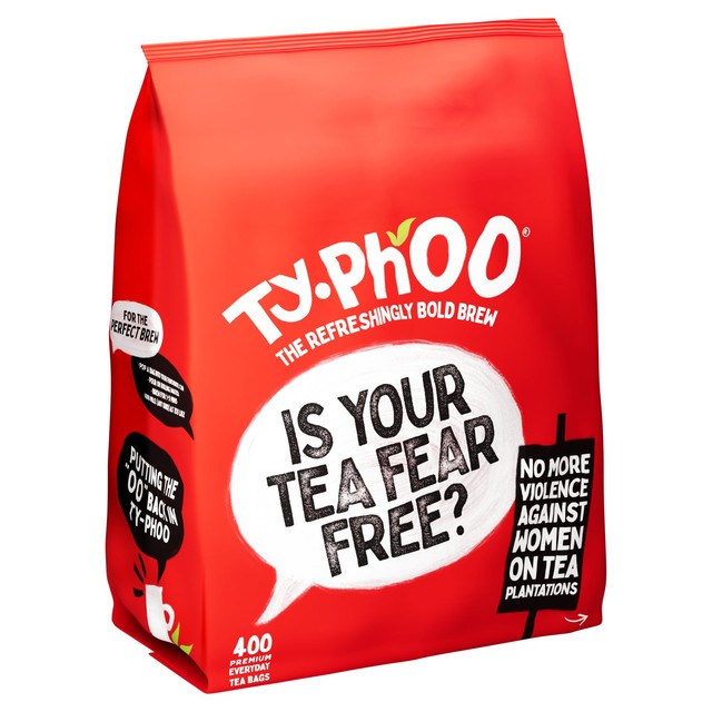 Typhoo black tea bags 400 bags (British brand)