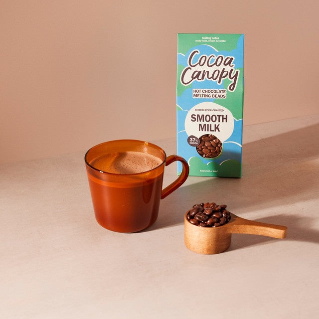 Cocoa Canopy Smooth Milk Hot Chocolate Beads 225g - British product