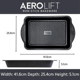 Prestige Aerolift Carbon Steel Medium Deep Baking Tray 41 x 25cm, imported from the UK