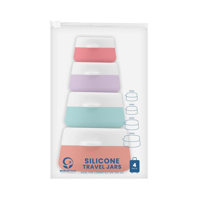 M&S Gem Imports Silicone Travel Jars 4pk- Buy online at McGrocer