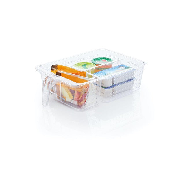 KitchenCraft plastic storage container for cupboard and fridge, 20.5x31x9 cm, UK version