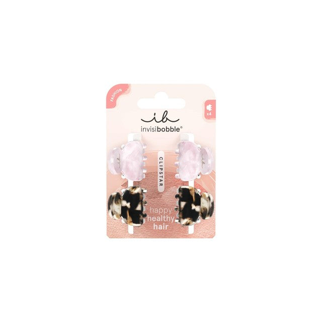 Invisibobble Clipstar Petit Love claw clips 4-pack, UK version