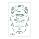 M&S Canadian Very Strong White Bread Flour 1.5kg, imported from the UK