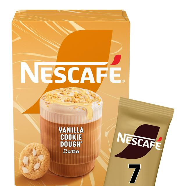 Nescafe Vanilla Cookie Dough Latte Instant Coffee Sachets 7x195g