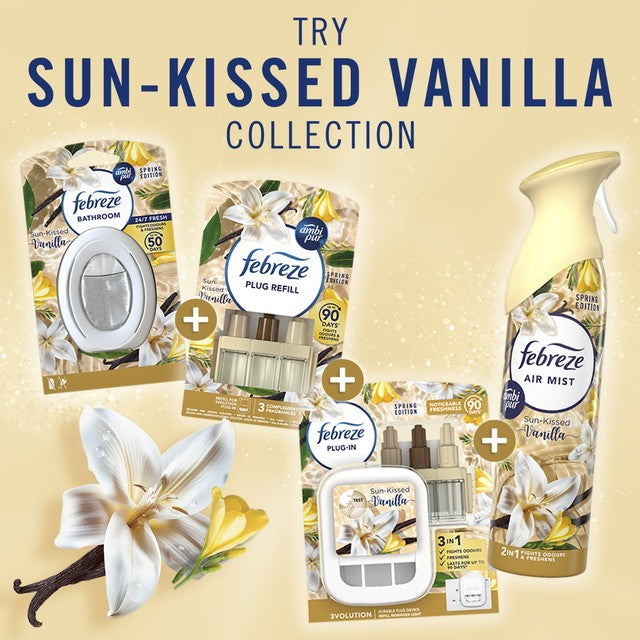 Febreze plug-in air freshener Sun-Kissed Vanilla 20ml - British product