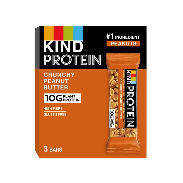 Kind protein bars crunchy peanut butter 3x42g multipack, UK version