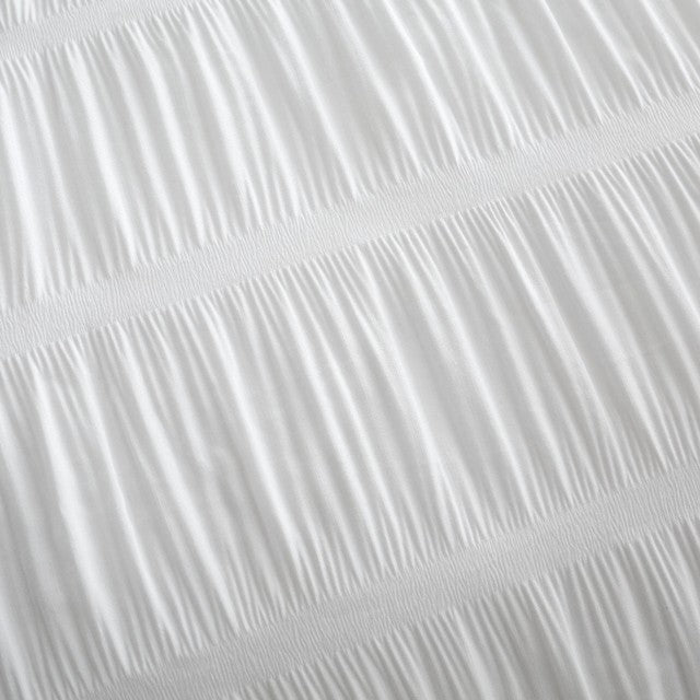 Catherine Lansfield Seersucker white single duvet cover set - British product
