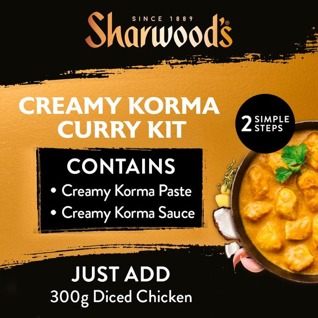 Sharwood's Korma Indian curry sauce kit, UK version