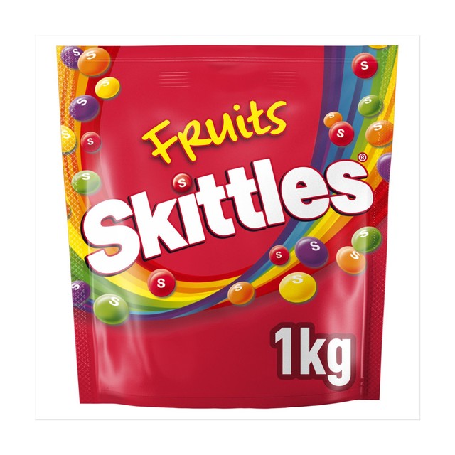 Skittles fruit flavoured chewy sweets 1000g (British brand)