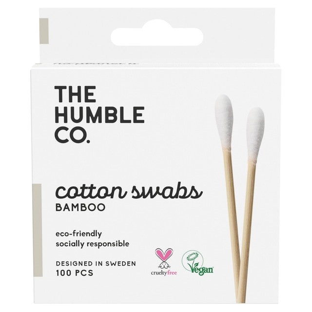 Humble Bamboo Cotton Swabs White 100 pack, UK version