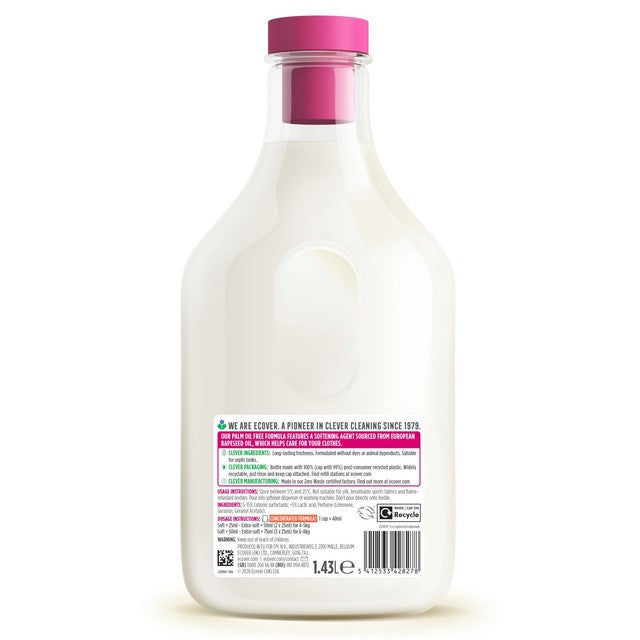 Ecover concentrated fabric softener Apple Blossom Almond 57 washes - British product