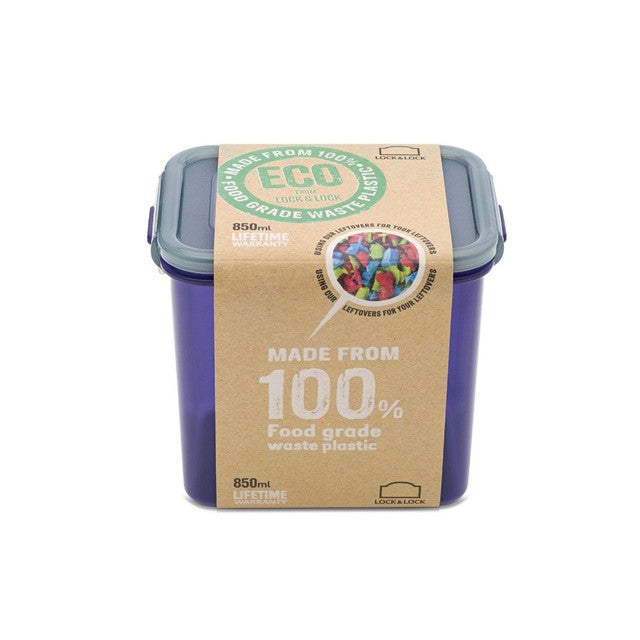 LocknLock Eco Rectangular food storage container 850ml, UK version