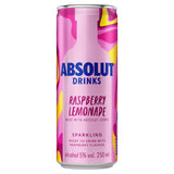 Absolut Raspberry Lemonade vodka cocktail 250ml - British product