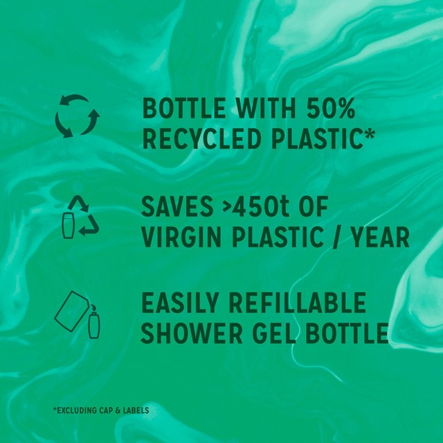 Radox Feel Refreshed shower gel 675ml, imported from the UK