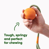 Beco Natural Rubber Slinger Ball Orange - British product