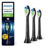 Philips Sonicare W2 brush head black 2+1 pack, imported from the UK
