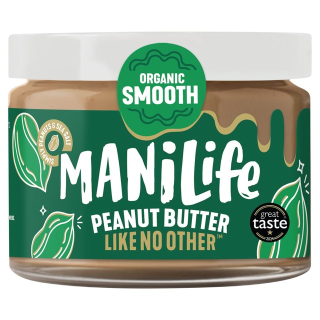 ManiLife organic smooth peanut butter - British product