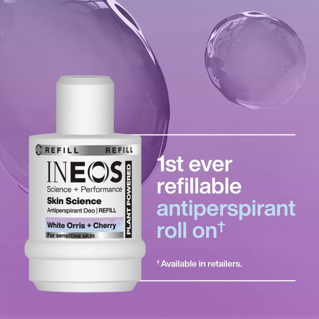INEOS White Orris Cherry Roll On Deodorant Refill 50ml, UK version