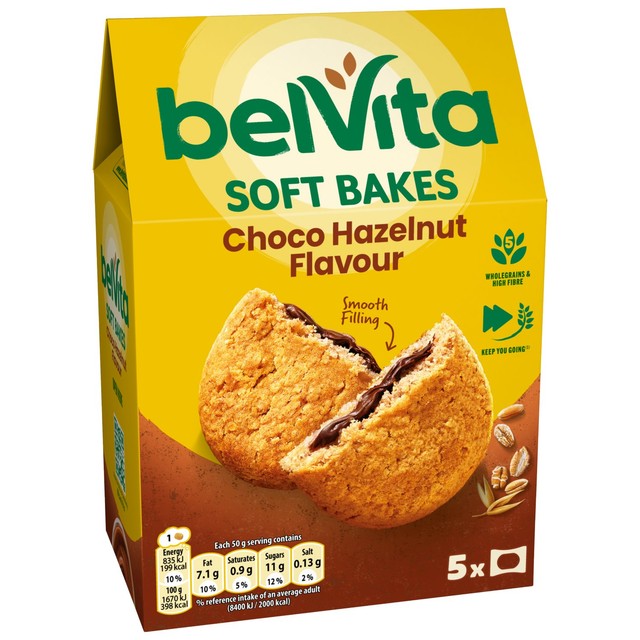 Belvita Choco Hazelnut Soft Bakes - British product