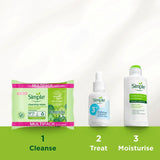 Simple biodegradable face wipes pack of 50 (British brand)