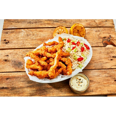American Ranch Salz & Chili zerkleinertes Hähnchen-Panierte Hähnchenstreifen (tiefgekühlt) 400g
