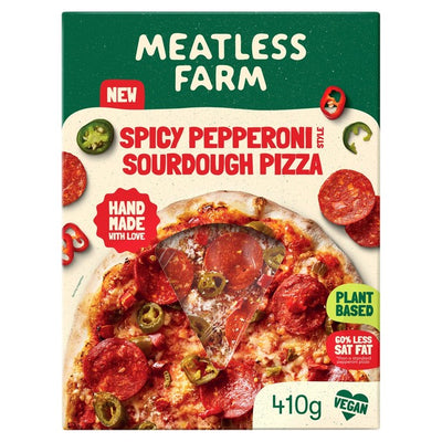 The Meatless Farm Co Pizza Sourdough Pepperoni Style Végétalien 410g