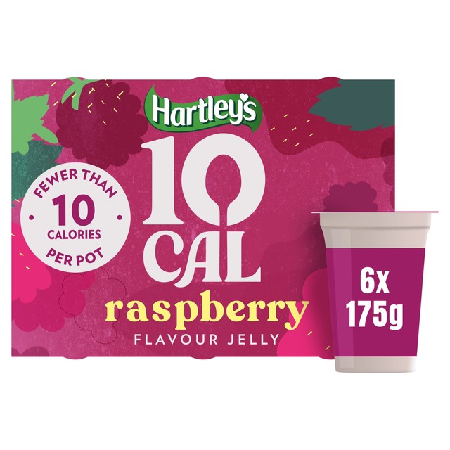 Hartley's raspberry jelly pots multipack 6 x 175g, UK version
