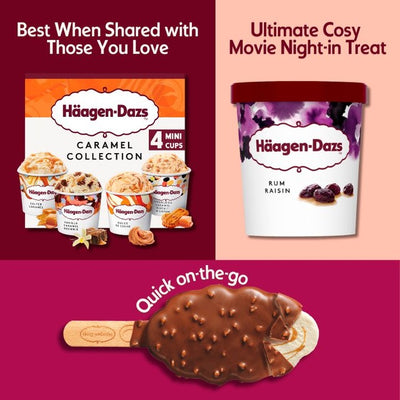 آيس كريم M&S Häagen-Dazs Rum and Raisin 460 مل - اشترِ عبر الإنترنت من McGrocer
