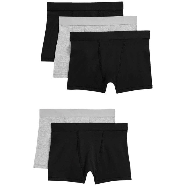 M&S boys cotton stretch trunks grey mix 7-8 years, imported from the UK