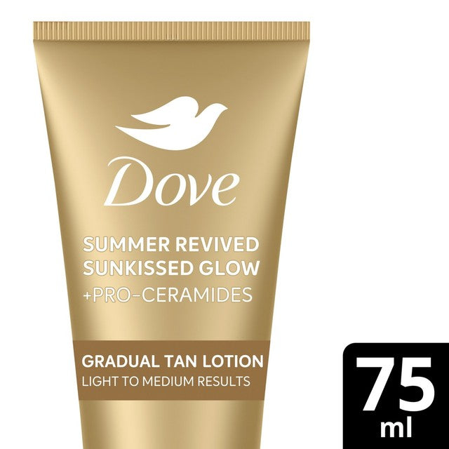 Dove fair-medium gradual self-tan cream 75ml - British product