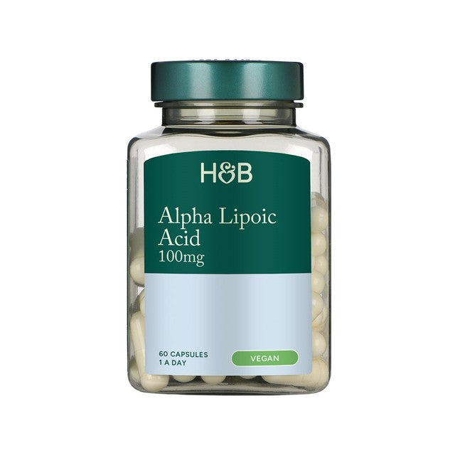 Holland & Barrett Alpha Lipoic Acid 100mg vegan capsules 60 pack, UK version