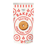 M&S salted pretzel thins 80g, imported from the UK